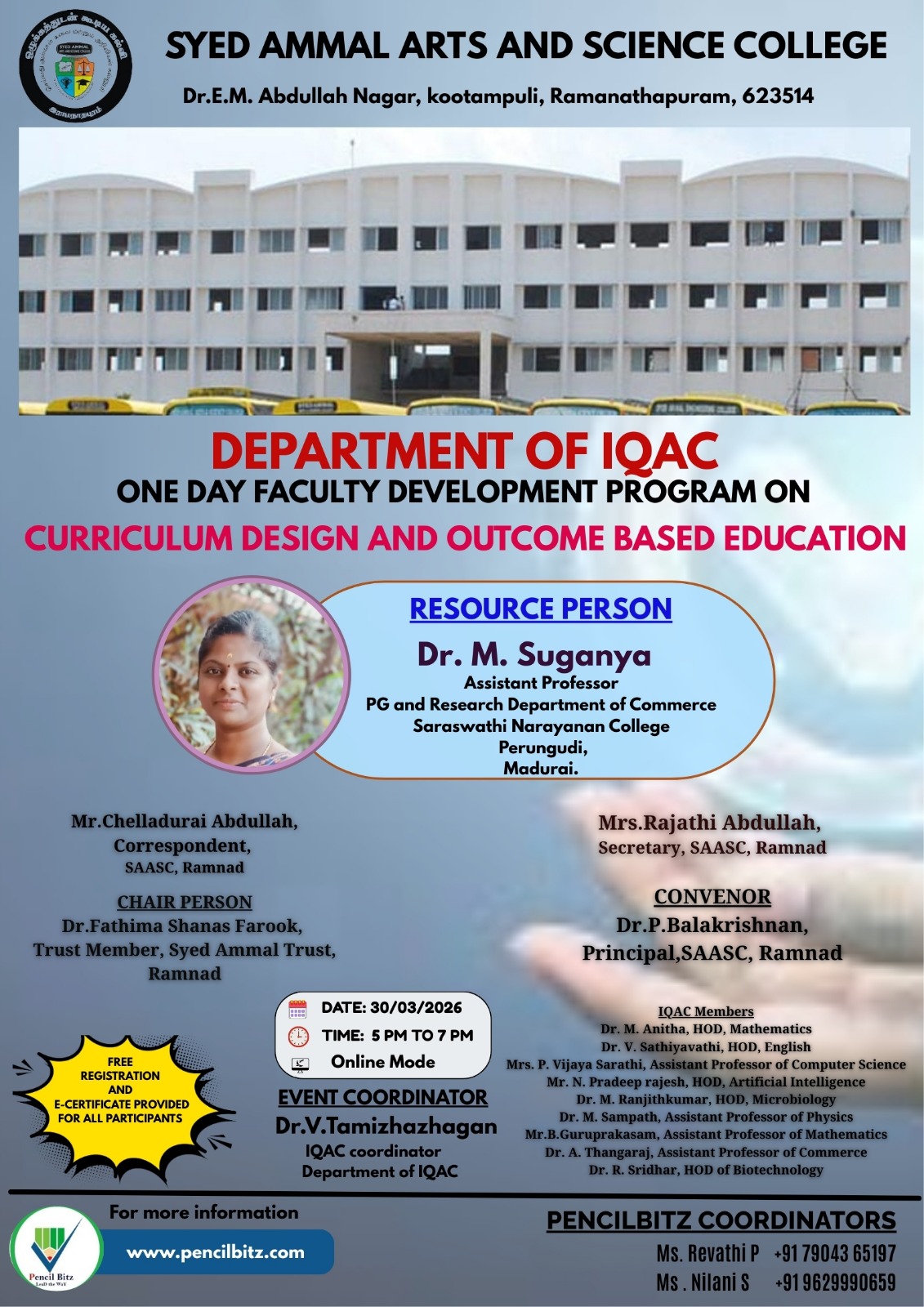 Syed Ammal Arts and Science College  